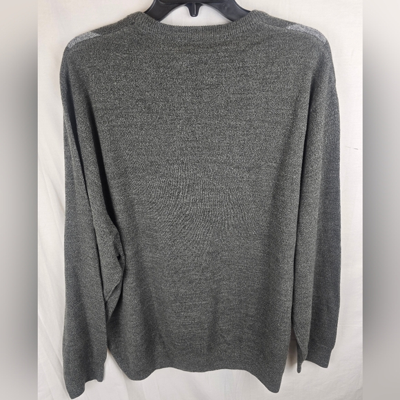 NWT Geoffrey Beene Gray Argyle Men's Long Sleeve Sweater Sz XXL - Picture 6 of 8